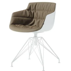 Flow Slim Armlehnstuhl gepolstert Gestell LEM