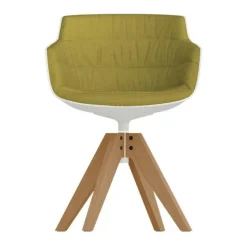 Flow Slim Armlehnstuhl Gestell Eiche VN gepolstert