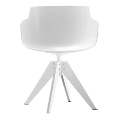 Flow Slim Armlehnstuhl Vierfußgestell VN Stahl