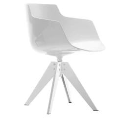 Flow Slim Armlehnstuhl Vierfußgestell VN Stahl