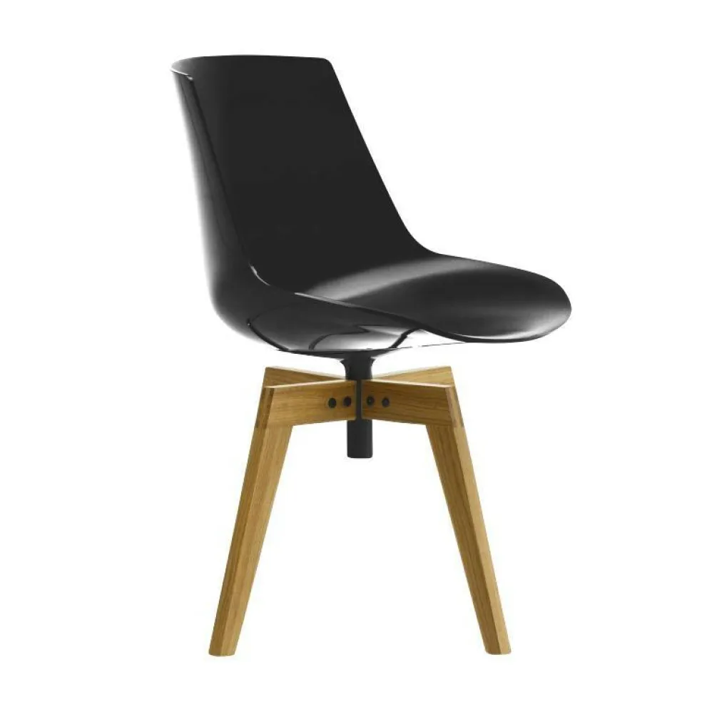 Flow Stuhl Vierfußgestell Eiche