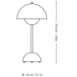 Flowerpot VP9 LED Akku Tischleuchte