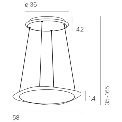 Flying LED Pendelleuchte