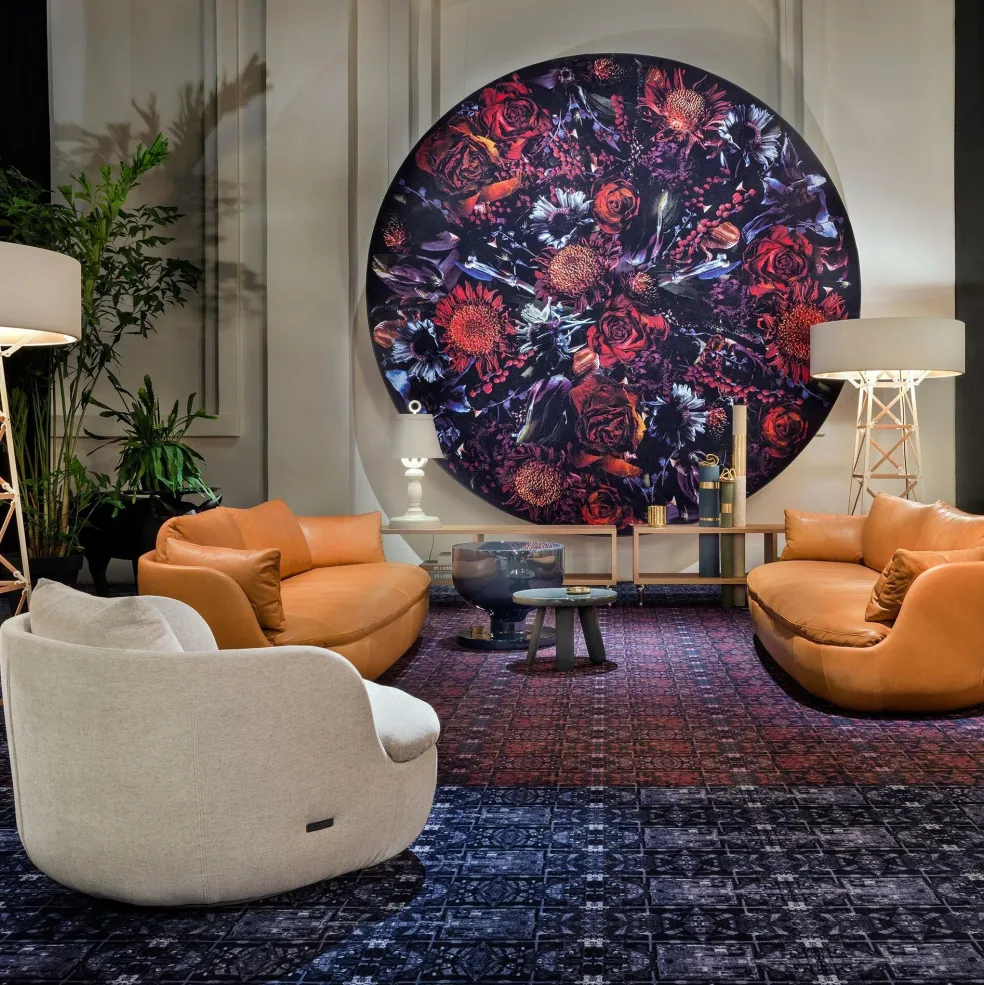 Fool's Paradise Teppich rund