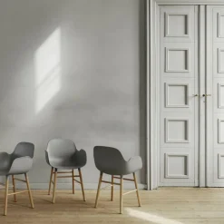 Form Armlehnstuhl Gestell Eiche