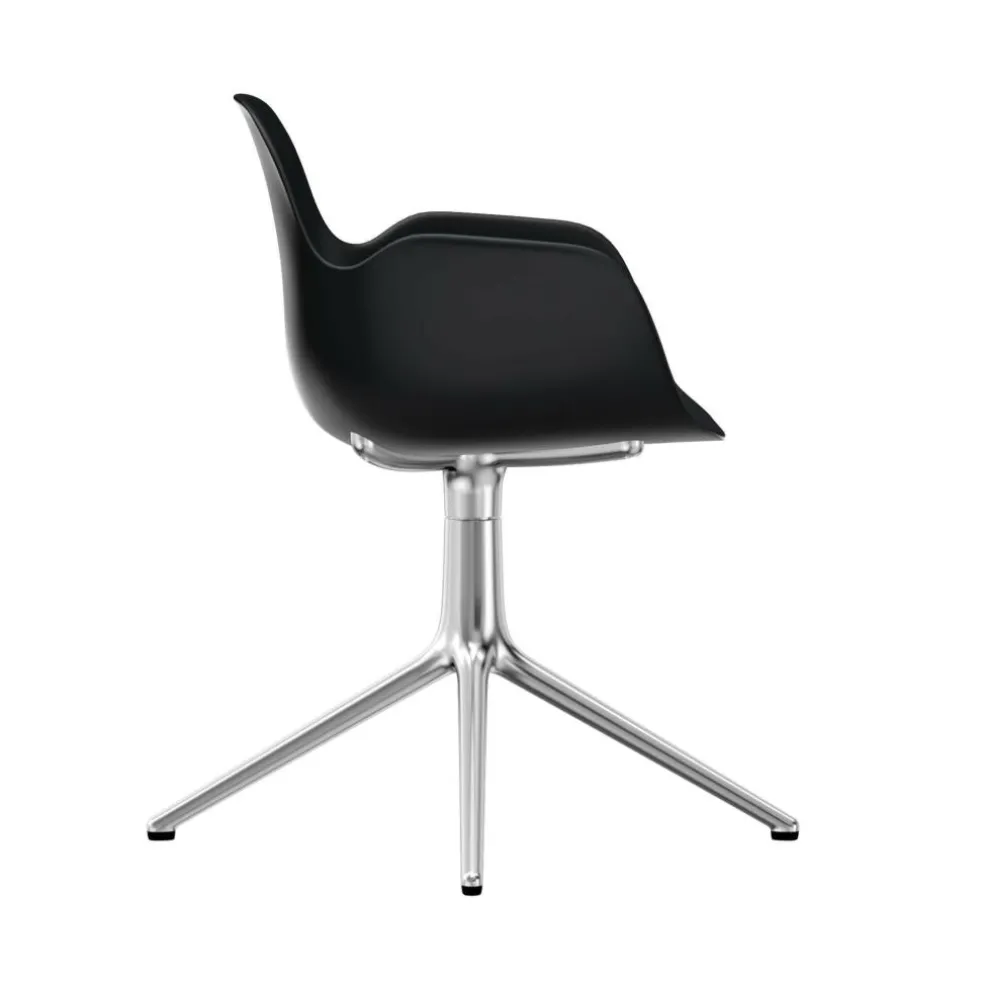 Form Drehstuhl mit Armlehnen 4L Alu