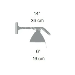 Fortebraccio Faretto 100W Wandleuchte