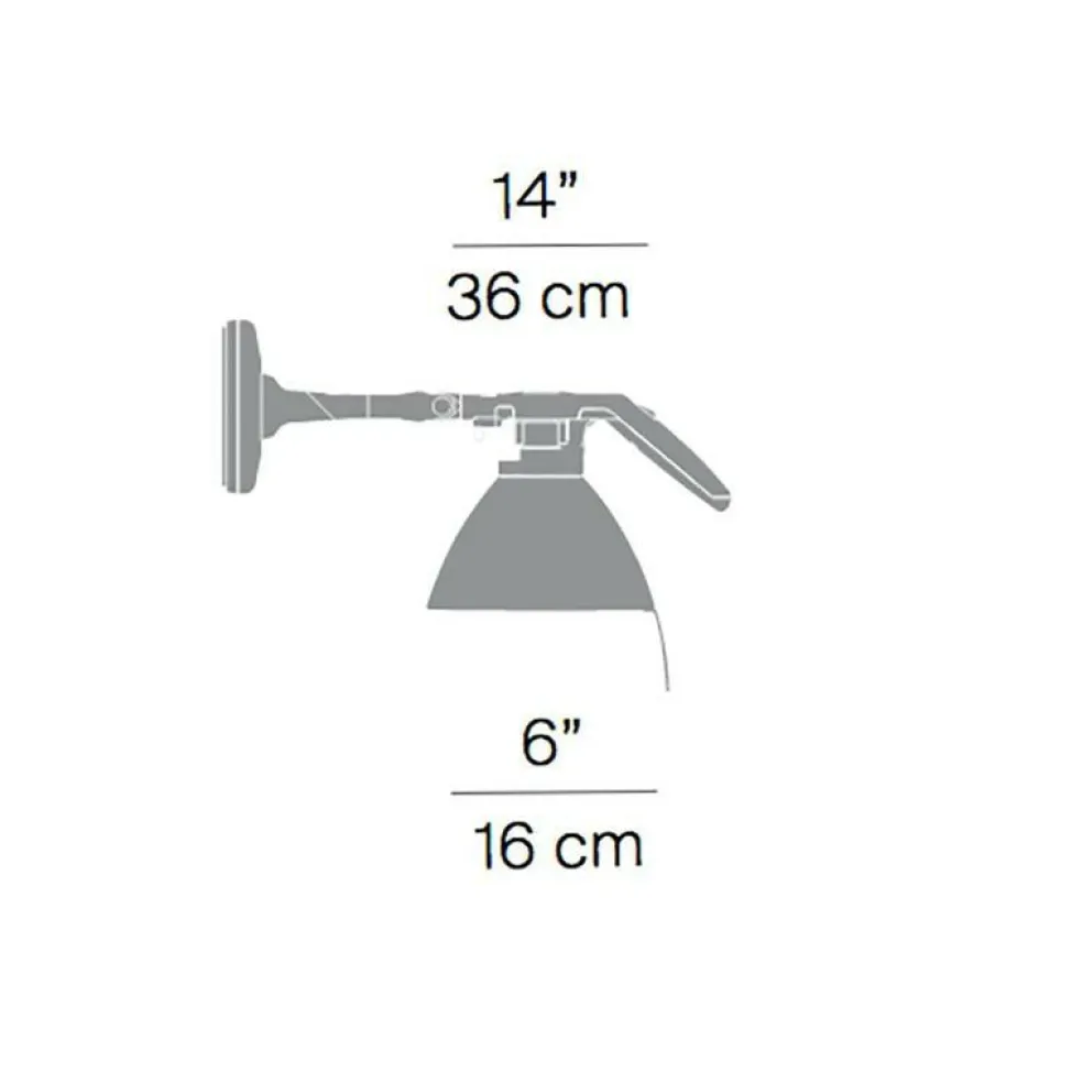 Fortebraccio Faretto 100W Wandleuchte