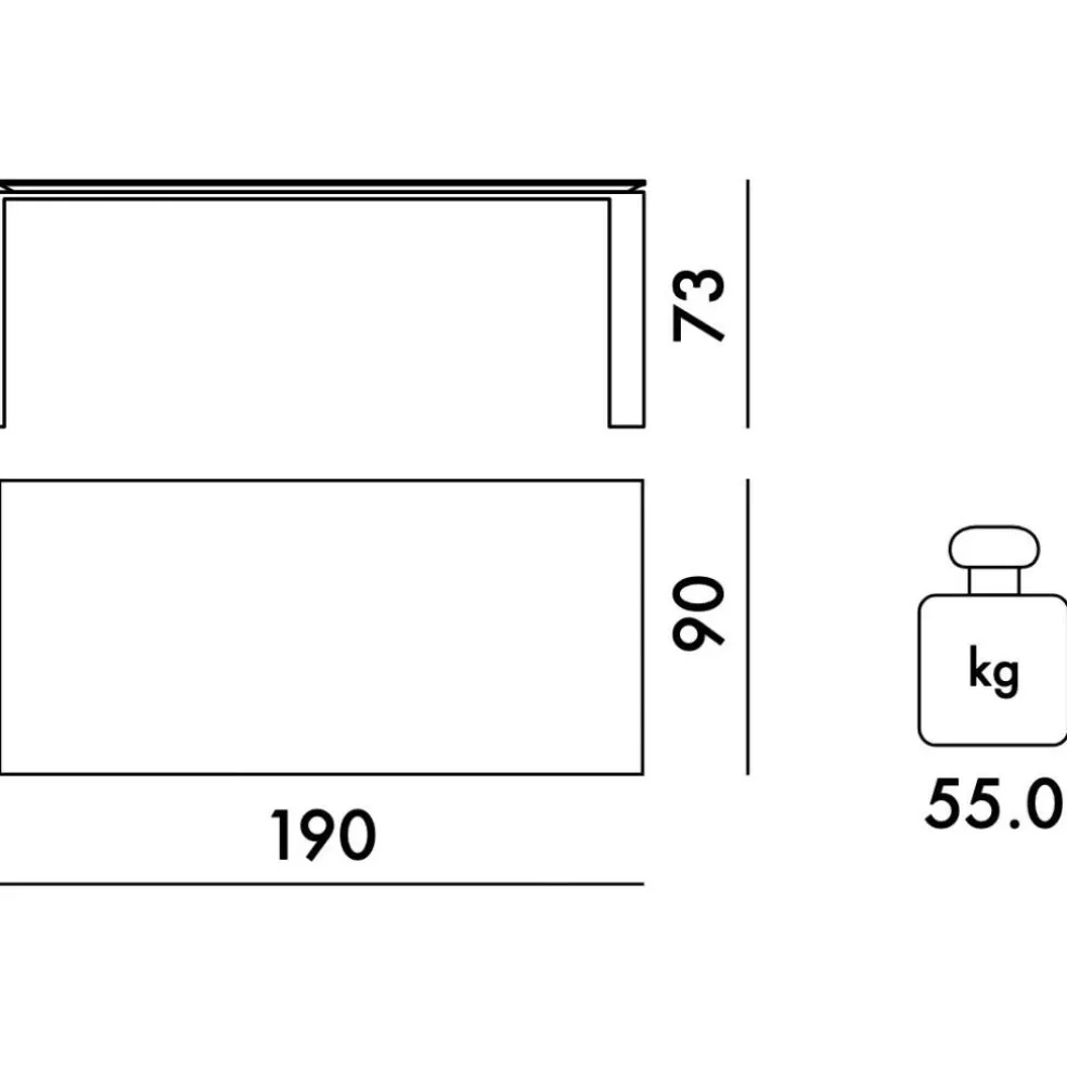 Four Esstisch 190x90cm