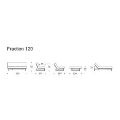 Fraction 120 Schlafsofa Cord 200x95cm