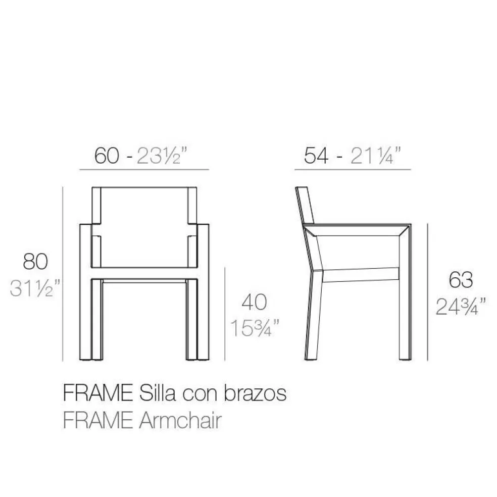 Frame Gartenarmlehnstuhl