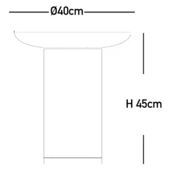 Francis Tall Mirror Beistelltisch