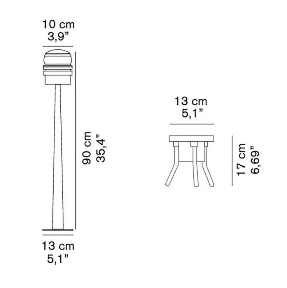 Fresnel 1148 Außenstehleuchte