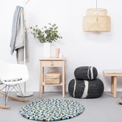 Fritz Filzkugelteppich