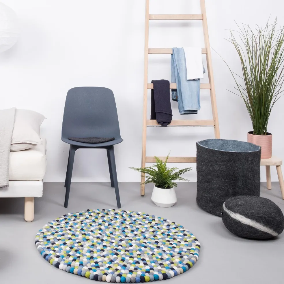 Fritz Filzkugelteppich