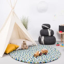 Fritz Filzkugelteppich