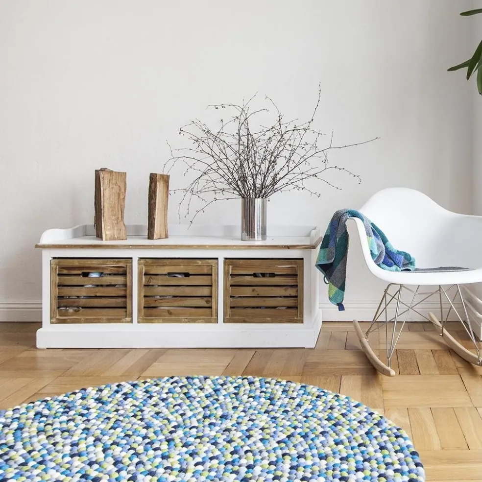 Fritz Filzkugelteppich