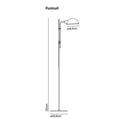 Funiculí Stehleuchte