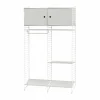 Garderobe mit 2 Schrankelementen 120x200x30cm