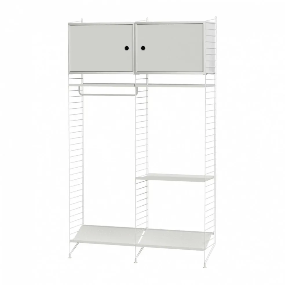 Garderobe mit 2 Schrankelementen 120x200x30cm