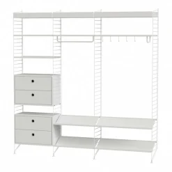 Garderobe mit Schuhablage 200x200cm