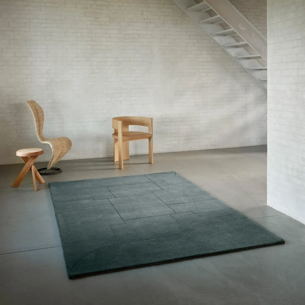 Geometric Maze Wollteppich 140x200cm