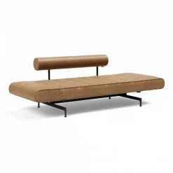 Ghia Laser Schlafsofa Stoff mit Ledermischung 210x93cm