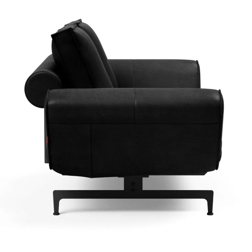 Ghia Laser Schlafsofa Stoff mit Ledermischung 210x93cm