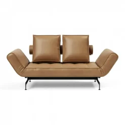 Ghia Laser Schlafsofa Stoff mit Ledermischung 210x93cm