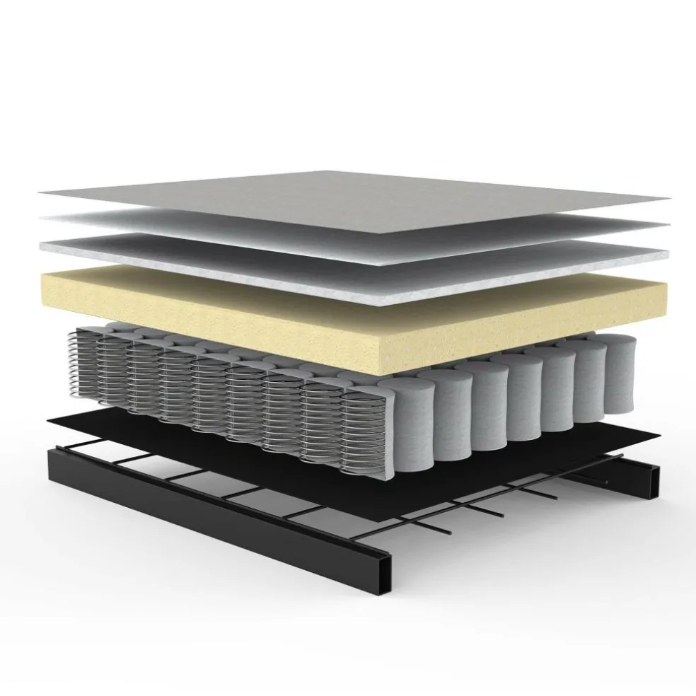 Ghia Schlafsofa Stoff Beine Stahl verchromt 210x93cm