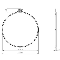 Gio Ponti Randaccio Wandspiegel