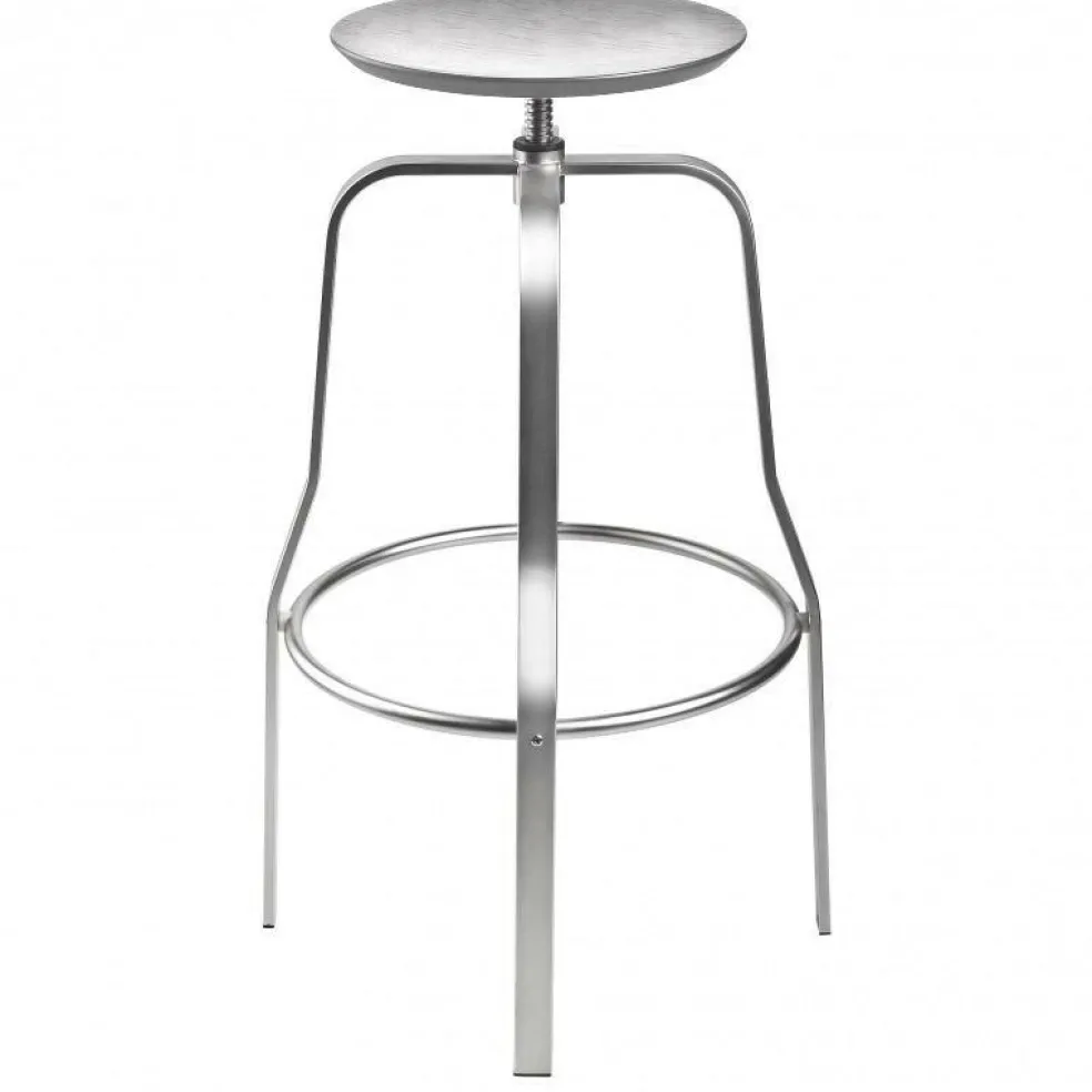 Giro S106 Hocker Sitzfläche Edelstahl 66-76cm