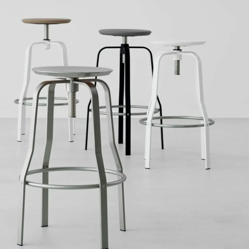 Giro S106 Hocker Sitzfläche Holz 66-76cm