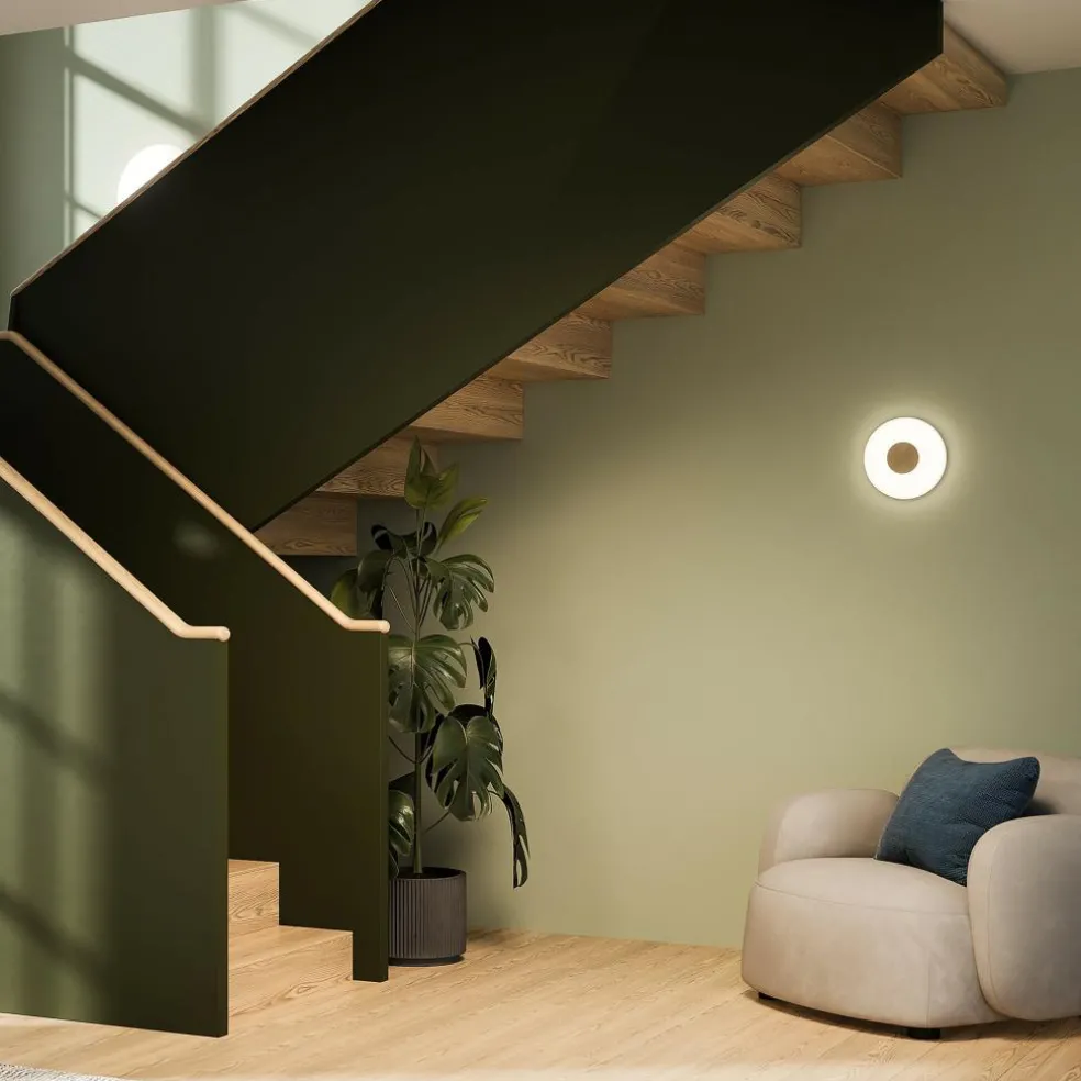 Glint LED Wandleuchte Glas