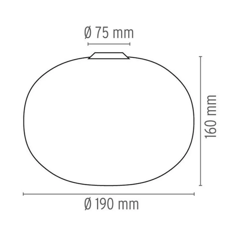 Glo-Ball C/W Zero Wand-/Deckenleuchte