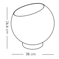 Globe Blumentopf Ø 30cm