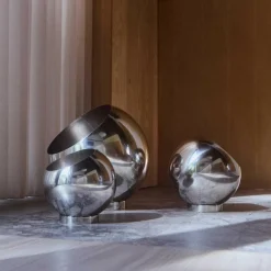 Globe Blumentopf Edelstahl Ø 30cm