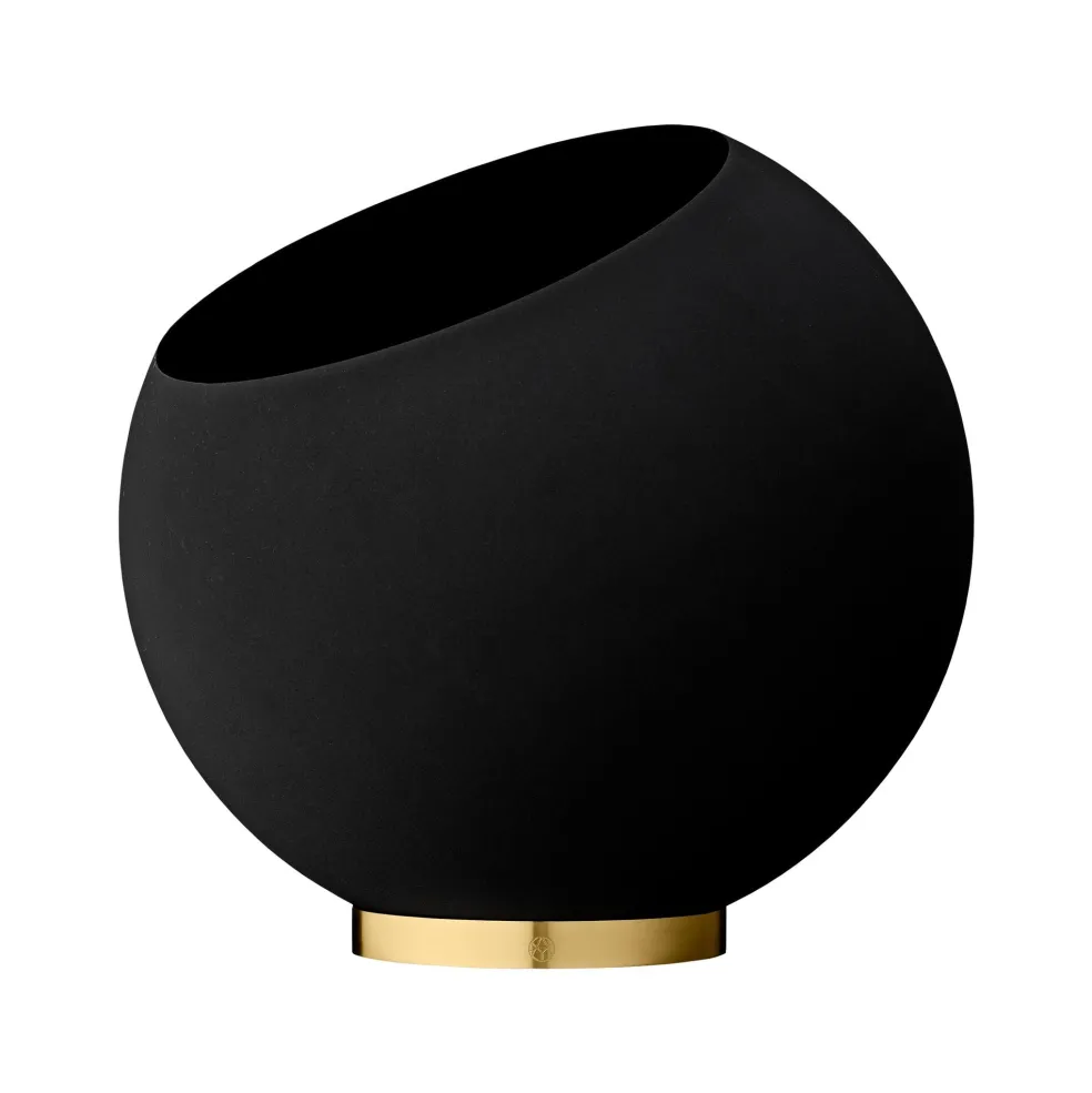 Globe Blumentopf Messing Ø 21cm