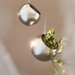 Globe Hängeblumentopf Edelstahl Ø 17cm