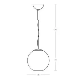 Globo di Luce Pendelleuchte L