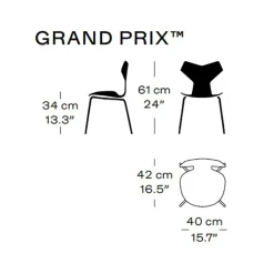 Grand Prix™ Kinderstuhl verchromt