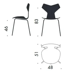 Grand Prix™ Stuhl Naturfurnier