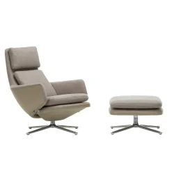 Grand Relax Sessel & Ottoman Stoff