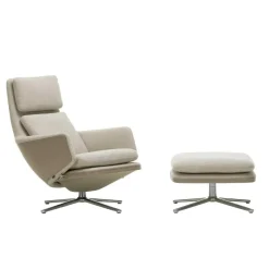 Grand Relax Sessel & Ottoman Stoff