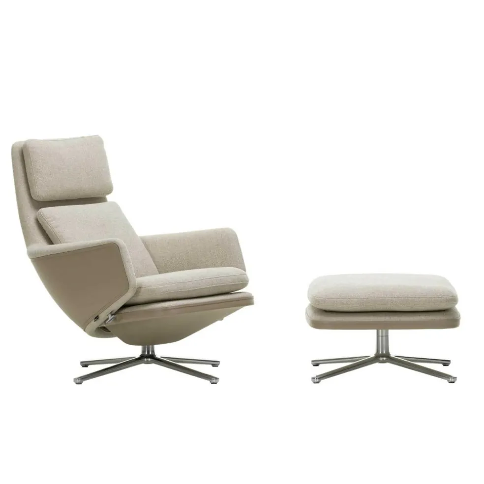 Grand Relax Sessel & Ottoman Stoff