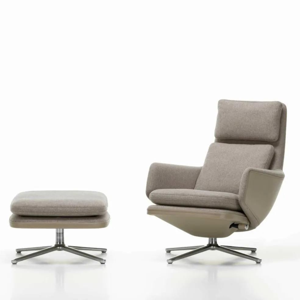Grand Relax Sessel & Ottoman Stoff