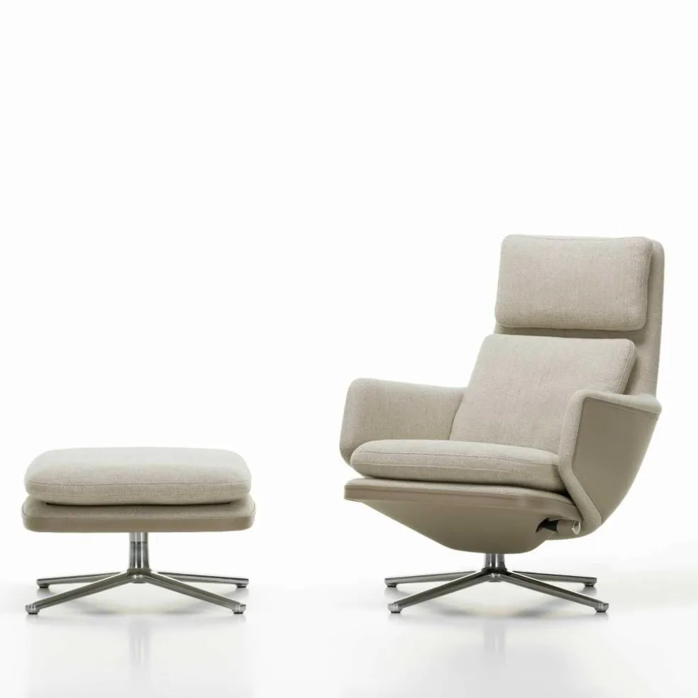 Grand Relax Sessel & Ottoman Stoff