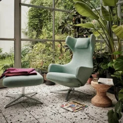 Grand Repos Sessel & Ottoman Stoff