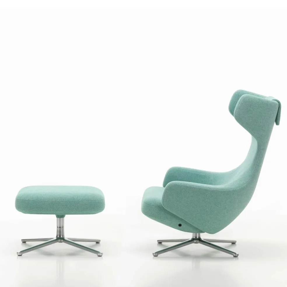 Grand Repos Sessel & Ottoman Stoff