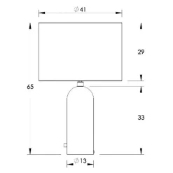 Gravity Tischleuchte L Gestell Marmor